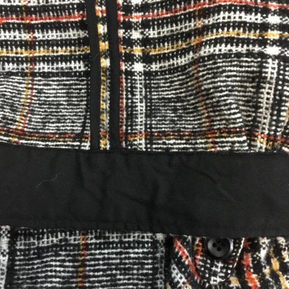 Free People Slouchy Eisenhower Gray Plaid Cropped Jacket Size XS - Picture 11 of 14